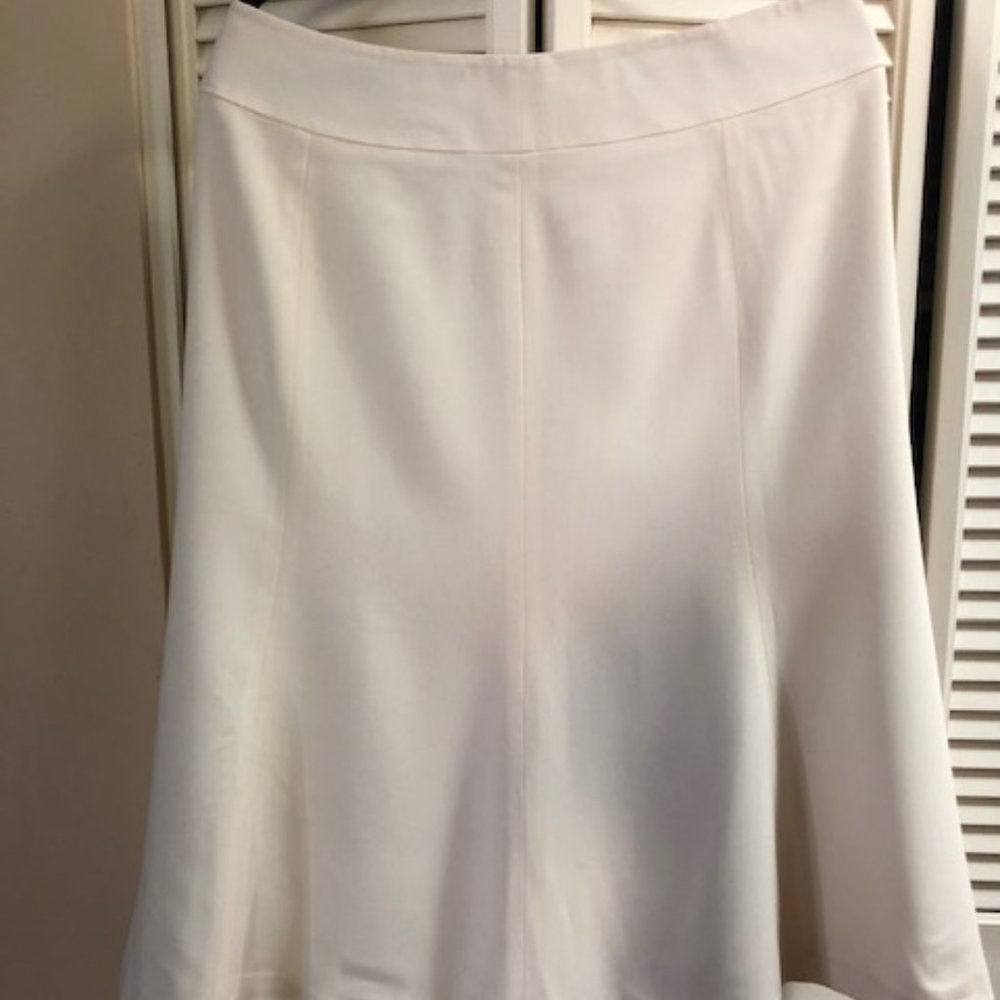 New with tags Talbots winter white six gore skirt size 12